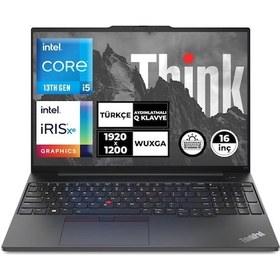 Resim Lenovo ThinkPad E16 Gen1 21JQS1TTZXZi700 i5-1335U 16 GB 512 GB+512 GB SSD 16" Dos WUXGA Dizüstü Bilgisayar 