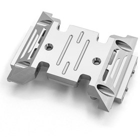 Resim Geekyou Axıal Scx10 3. Nesil Axı03007/axı03014 İçin 1/10 Simülasyon Tırmanma Arabası Alüminyum Gövde Metal Vites Kutusunun Tabanı Gümüş 