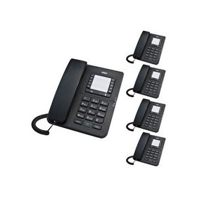 Resim Karel TM142 Siyah Masaüstü Telefon 5 Adet 