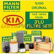Resim Kia Rio 1.4 Crdı Mann-Filter Filtre Bakım Seti 2011-2017 (495302840) 