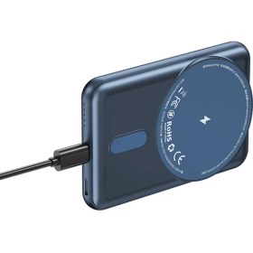 Resim Wiwu Taşınabilir Wireless Şarj ve Pd Hızlı Şarj Özellikli Powerbank Wiwu PP02 15W 5000MAH Mavi 