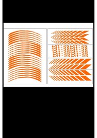 Resim Yamaha Florasan Turuncu Mt-25 Racıng Jant Şeridi 