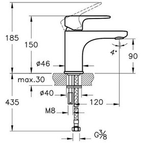 Resim Artema Root Round A4270536 Lavabo Bataryası Mat Siyah 