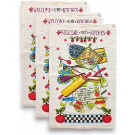 Resim En Güzel Mutfak Havlusu Modeli 3'lü My Kitchen 