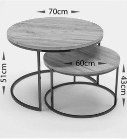 Resim Uslucan Alışveriş Orta Sehpa Ikili Lüx Specıal Gold Bendir Çok Renkli 