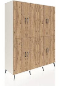 Resim Kronos Gardrop 8 Raflı 8 Kapaklı 176x59x221 Aytaşı-çam Çam 