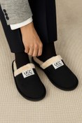 Resim AXİVON UCC PELUŞ ASTARLI SİYAH EV TERLİĞİ 