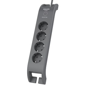 Resim Philips Spn3140A/62 2 Metre 900J 4'lü Akım Korumalı Priz Siyah 