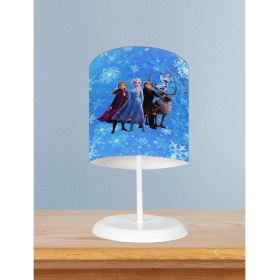 Resim Mekta Home Bebek ve Çocuk Odası Karlar Ülkesi Desenli Abajur 