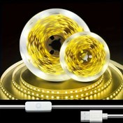 Resim 5V LED ışıklar, sıcak LED ışık şeridi, bilgisayar TV arka ışık USB LED ışık, çevrimiçi anahtar LED ışık şeridi, iç mekan yatak odası dekorasyonu oturma odası, Noel, düğün dekorasyonu masa aksesuarları, seyahat, kamp, doğum günü hediyesi parti 