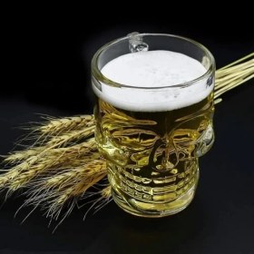 Resim Storemax Kuru Kafa Shot Bardağı Shot Bardak Tekila Bardağı Kuru Kafa Tasarımlı Dayanıklı Sunum Kokteyl Bardağı 