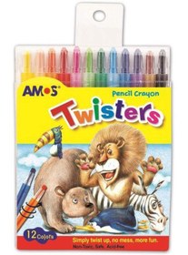 Resim AMOS RC12PST PASTEL BOYA TWİSTER 12 RENK ASKILI 