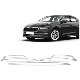Resim Nova Krom Skoda Octavia A8 Krom Sis Çerçevesi 3 Prç. 2020 Üzeri 