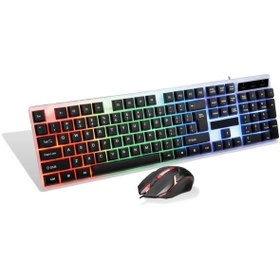 Resim Concord C-5928 Oyuncu Rainbow/USB/RGB Işıklı Klavye Mouse Türkçe Q Concord C-5928 Oyuncu Rainbow/USB/RGB Işıklı Klavye Mouse Türkçe Q