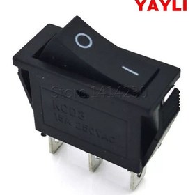 Resim Mr-116 Tekli Dar Işıksız Anahtar On -off 2p Yaylı Siyah 