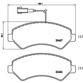 Resim Brembo P23136 - Ön Fren Balatası Boxer-ducato-jumper 06 16 