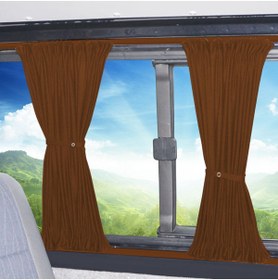 Resim Oto Pandami Renault Kangoo 1 . Nesil Kısa Şase 1997-2009 Uyumlu Taba Raylı Oto Perde Takımı 