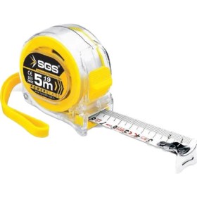 Resim Sgs Şerit Metre Şeffaf 5x19 mm 