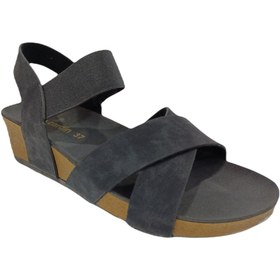 Resim Pierre Cardin 6956 Siyah Dolgu Taban Kadın Sandalet 