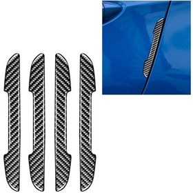 Resim Sones 4 Adet Araba Karbon Fiber Yan Anti-çarpışma Tampon Şeridi Chevrolet Cruze 2009-2015 İçin, Sol Ve Sağ Sürücü Evrensel 