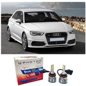 Resim Audi A3 8v Led Xenon Uzun Far Ampulü H15 Duo Yeni Seri Beyaz 2012 - 2019 