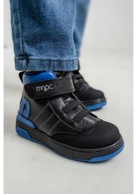 Resim Mnpc Erkek Çocuk Siyah Hakiki Deri Anatomik Günlük Bot 25k3b110582 Siyah 