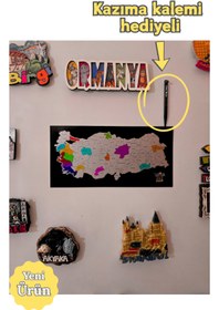 Resim Genel Markalar Magnet Türkiye Haritası - Kolay Kazınabilir Harita - Scratch Map - Tarvel and Scratch 