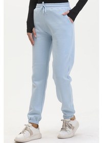 Resim Evyora 3 İplik Şardonlu Paça Lastikli Eşofman Bebe Mavi İs001 Cok-renklı 