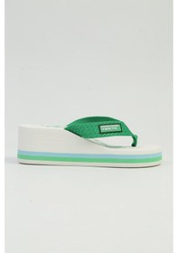 Resim United Colors Of Benetton Benetton İthal Kadın Yesil Beyazterlik Bnı-10218 Beyaz 