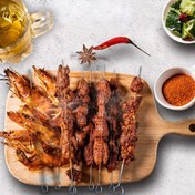 Resim Barbekü Şişleri Metal Barbekü Çubukları, 20 Adet Paslanmaz Çelik Barbekü Çubukları, Ev Fırınları, Açık Hava Piknikleri için Uygun, Taşınabilir Barbekü Çubukları, Barbekü Şiş Seti 