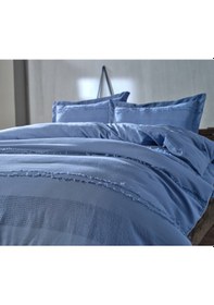 Resim Tek Kişilik Nevresim Takımı Carla - Mavi 