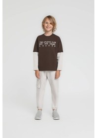 Resim Xo Kids Erkek Çocuk Sweatşirt 4-8 Yaş 1845 Kahve 