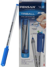 Resim Triball 1003 Tükenmez Kalem 1.0 Mm 12 Adet - Mavi Mavi 