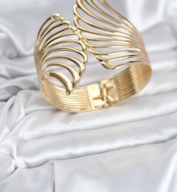 Resim BURCU MODA Pirinç Gold Renk Vintage Kadın Bileklik 