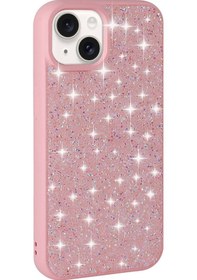 Resim Apple Uyumlu iPhone Apsuwa İphone Uyumlu 15 Plus Kılıf Parlak Taşlı Pırlanta + Ekran Koruyucu - 