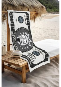 Resim Dijital Baskı Plaj Deniz Havlusu Rick Figürlü Dolar Peştamal Hvl0104 Renkli 