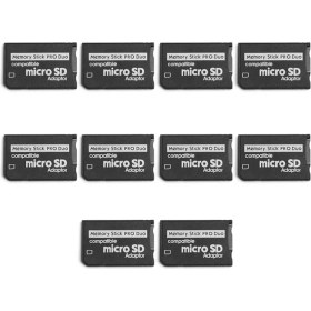 Resim Sanning 10X Adaptör, Micro-Sd/micro-Sdhc Tf Karttan Psp Kart Adaptörü Için Memory Stick Ms Pro Duo Karta (Yurt Dışından) 