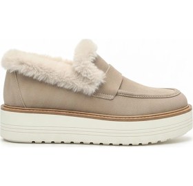 Resim Bej Süet Kadın Hakiki Deri Bot 597.1421 Bej 