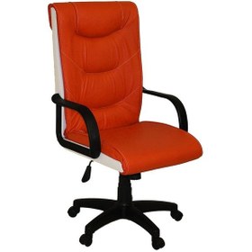 Resim Türksit Efe Makam Koltuk Turuncu-Beyaz 