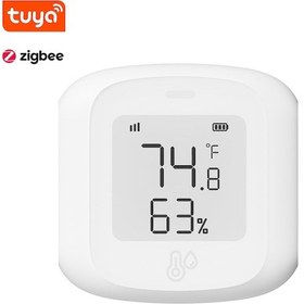 Resim Geeksen Akıllı Zigbee Sıcaklık Ve Nem Sensörü - App Kontrollü, Otomatik Klima Ve Nemlendirici Açma 