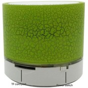 Resim Besthome1 Mavi Desenli Mini Bluetooth Hoparlör: Su Geçirmez, Renkli Işık Ve Tf Kart Desteği 