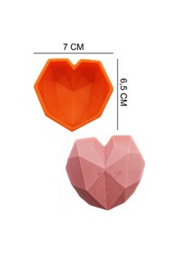 Resim Kalp Silikon Şeker Hamuru, Sabun, Mum Kalıp 