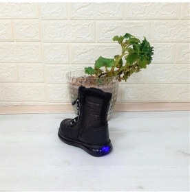 Resim Twingo 9090 Siyah Renk Fermuarlı Kürklü Kaymayan Kız Çocuk Bot Çizme 