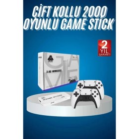 Resim Hsc Bilişim 2.4 Ghz Oyun Konsolu Çift Konsol 4K Ultra Hd Game Stick 