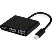 Resim Coverzone Type-C To 4K HDMI + USB 3.0 + USB Type-C Dönüştürücü 