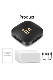 Resim Genel Markalar Akıllı Multimedya Kutusu Android 32GB Kablosuz Carplay Ai Box YouTube Netflix Google PlayStore 