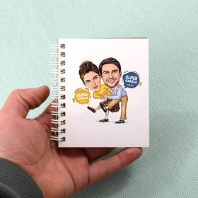 Resim Dansçı Aşıklar Karikatürlü Defter 