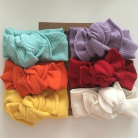 Resim Momz Kız Bebek/çocuk 6 Lı Ribana Bandana Seti 