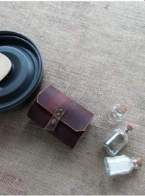 Resim Darkbear Deri Baharatlık Kılıfı 3 Şişeli 