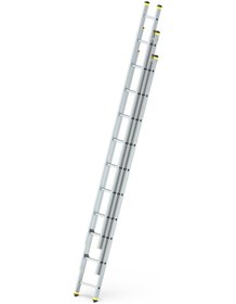 Resim - 3x10 Basamaklı Üç Parçalı Sürgülü Alüminyum Merdiven 